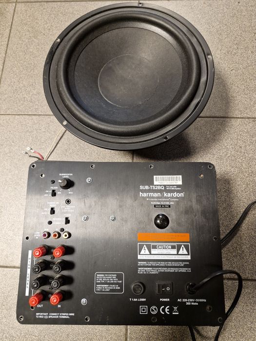 Subwoofer harman kardon Sub-Ts2bq głośnik sprawny uszkodzony