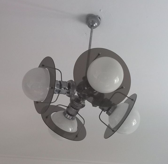Candeeiro teto anos 70/ Candeeiro teto space age
