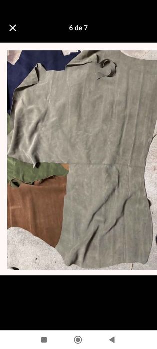 Liquidação de camurça e pele