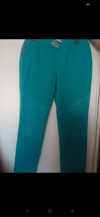 Spodnie damskie turkus 42/xl nowe