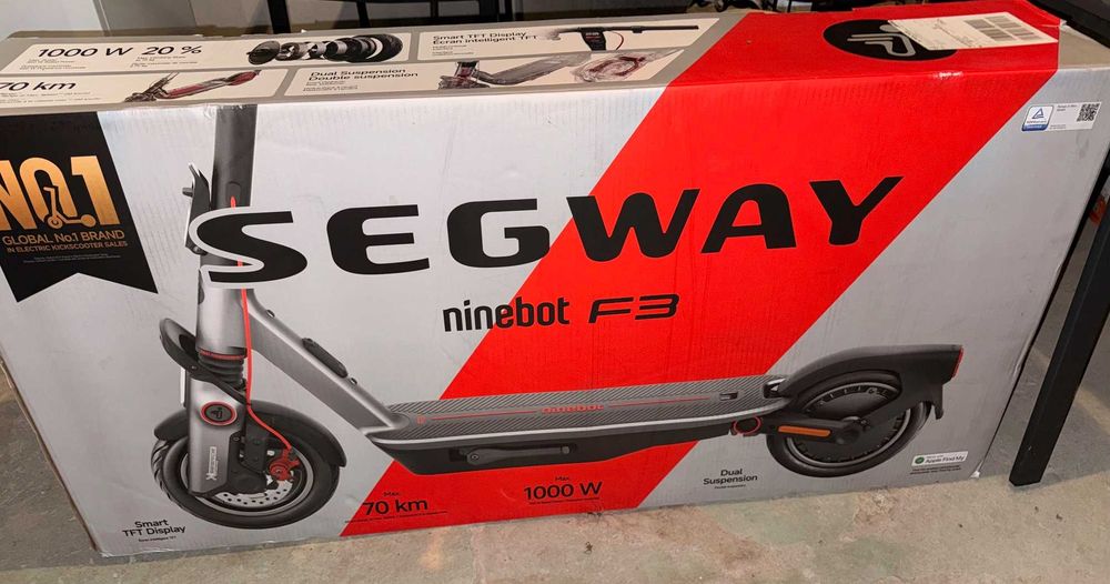 Hulajnoga Segway Ninebot F3 1000W GWARANCJA do 07/2027 Stan Idealny !