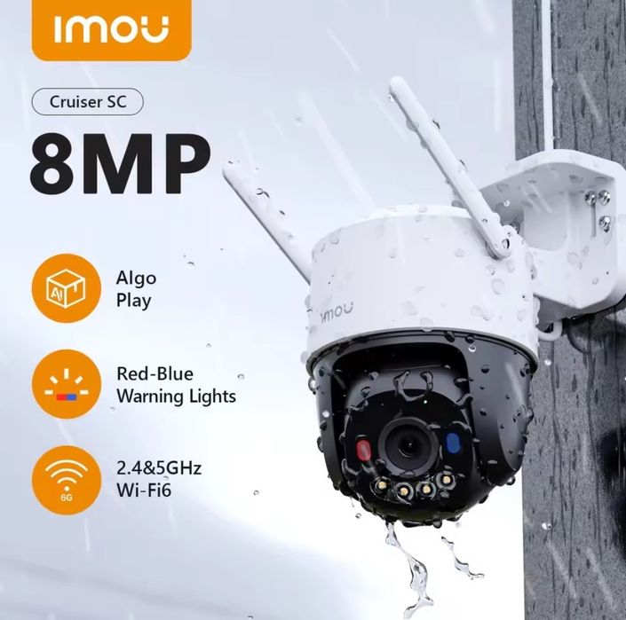 WiFi Відеокамера 4K Imou Cruiser SC 8MP (IPC-K7FP-8VON) WiFi6/RG45/PoE