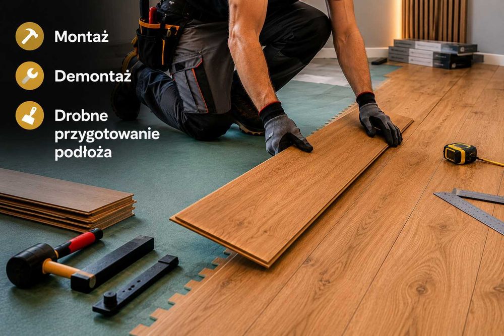 Układanie paneli podłogowych