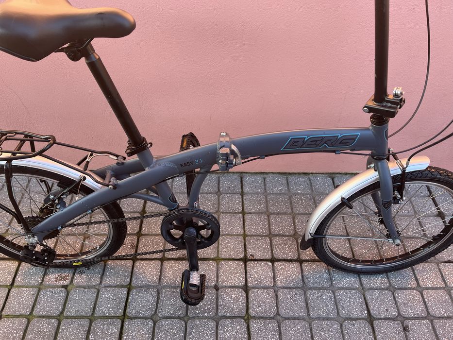 Bicicleta Alumínio Dobrável 20" - COMO NOVA