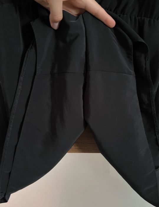 Miss Selfridge czarny kombinezon sukienka XS