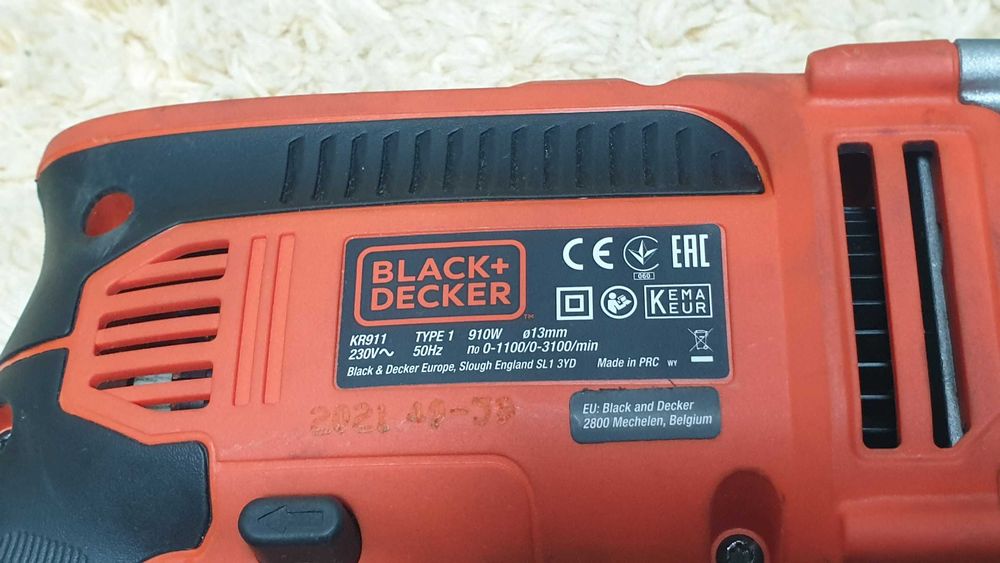Wiertarka Black&Decker KR911 910W udarowa