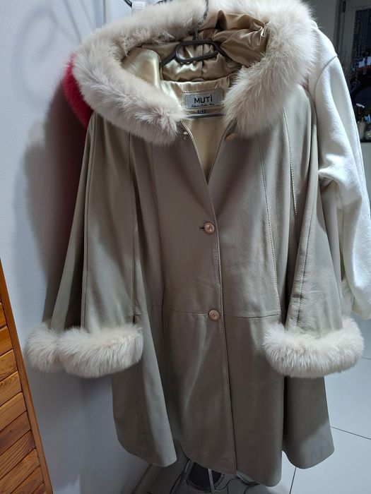 Piękny włoski  plaszcz oversize l xl XXL nowy