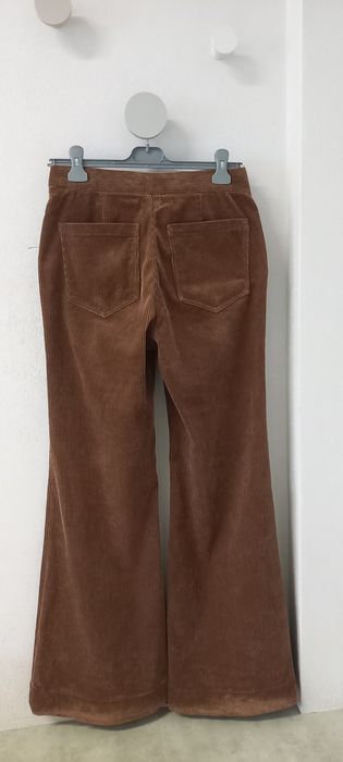 Джинси палацо труби кльош вельветові Massimo Dutti