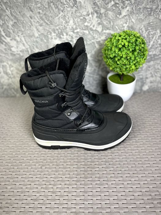 Quechua ботинки сапоги 40 размер трекинговые черные оригинал