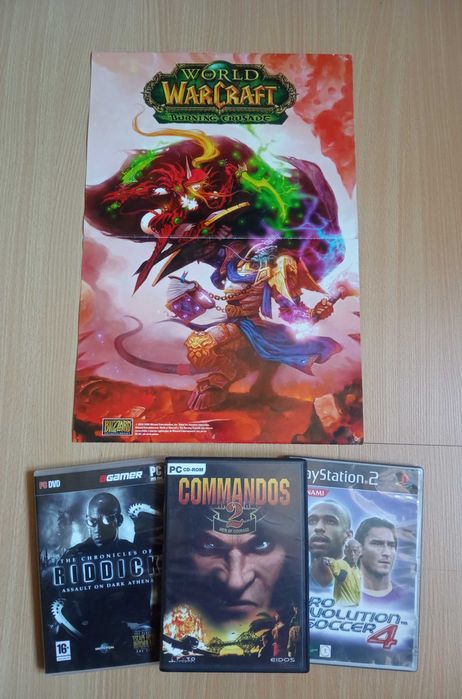 Jogos PC e PS2  & Poster Warcraft