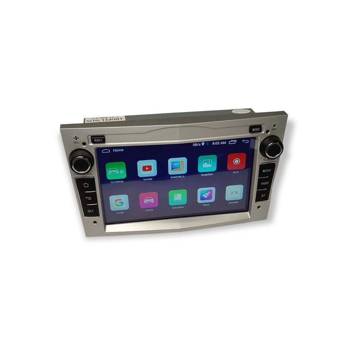 Rádio Android 2DIN para OPEL – 2GB de RAM com Wifi GPS Silver - Cinza