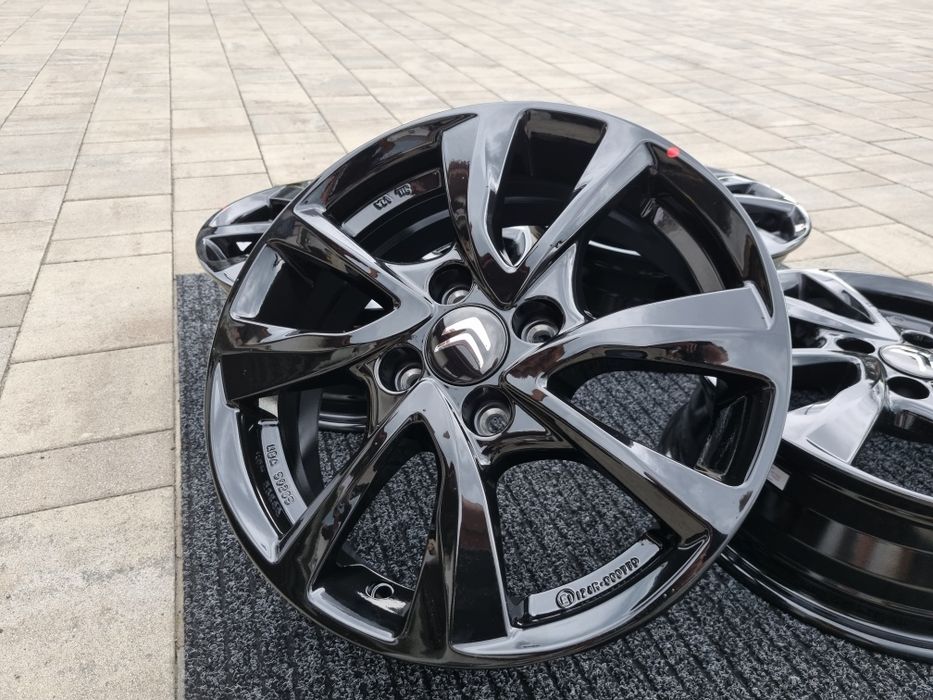 Citroen C1 15" felgi alumniowe 4x100 alufelgi czarny połysk