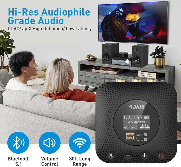 1Mii Odbiornik, transmiter, nadajnik Bluetooth B06HD+ adapter audio