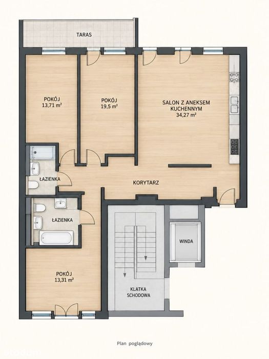 Apartament w centrum miasta