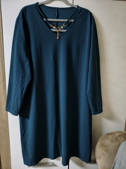 Prosta elegancja sukienka w dużym rozmiarze Plus Size 50/54