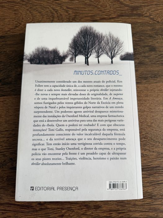 Livro “A Ameaça” - Ken Follett