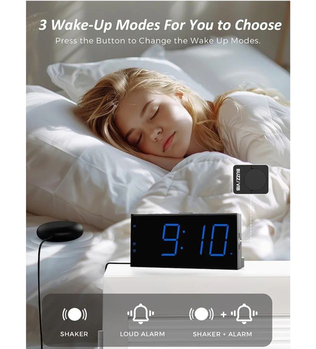 Główny budzik z wibracja