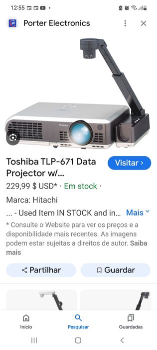 Projetor toshiba