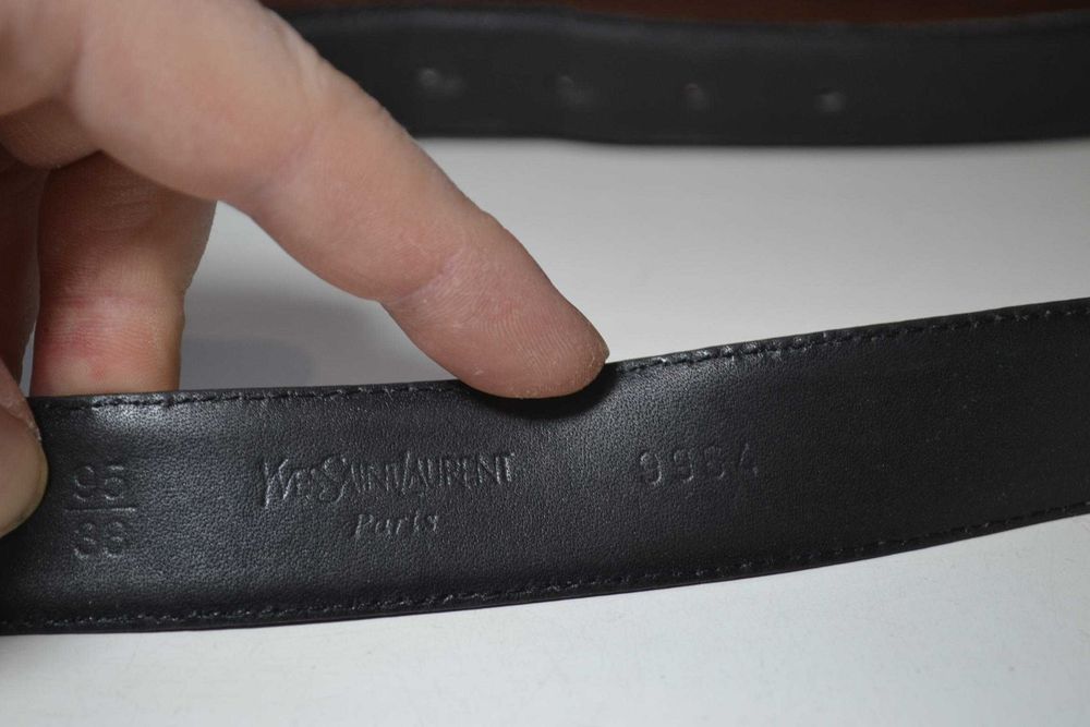 yves saint laurent ysl  ремень оригинал женский кожаный 95/38
