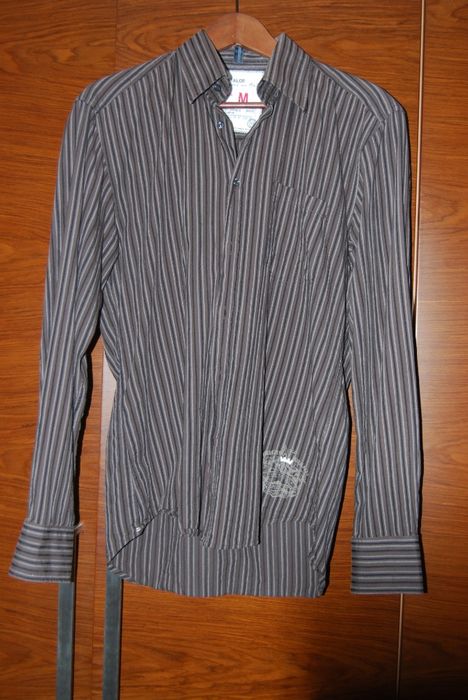 Koszula vintage brązowa w paseczki Tom Tailor