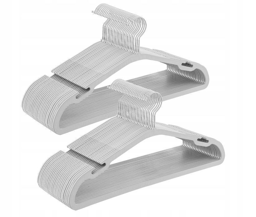 Wieszaki Na Ubrania Songmics, 50 Szt., Plastikowe 41,6X21,3 Crp060G01