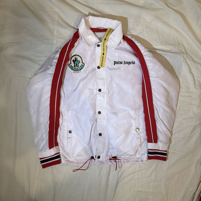 Нейлонова Вітровка Moncler x Palm Angels Genius Jacket (White)ОРИГІНАЛ