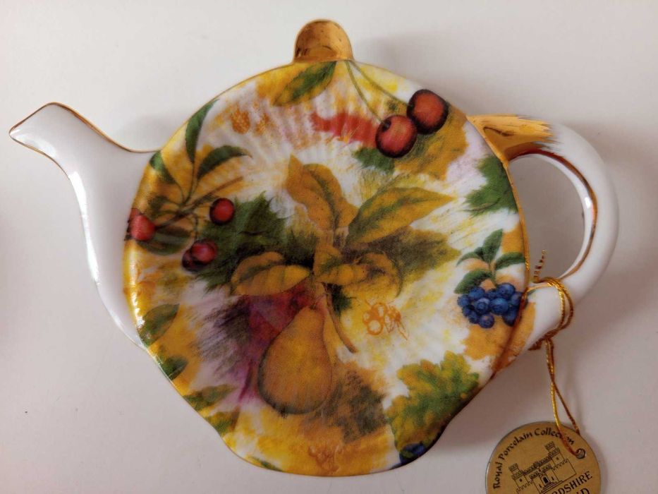 Английский фарфор Staffordshire. Декор, лимонницы, подставки для пакетиков чая 2шт