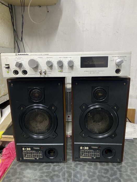 Підсилювач с колонками Радіотехніка у-101 стерео