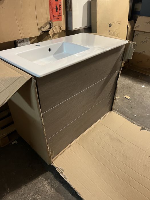 Movel casa banho NOVO Com Lavatorio cor Carvalho