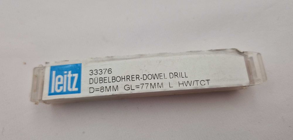 Wiertło Leitz D=8 mm GL=77 mm HW/TCT - Dübelbohrer CNC meblowe!