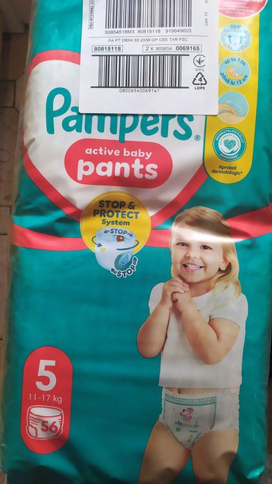 Pampers Pants size 5, 2 x 56