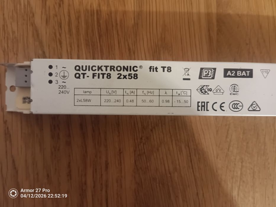 Statecznik elektroniczny QT-FIT8 2x58 QUICKTRONIC