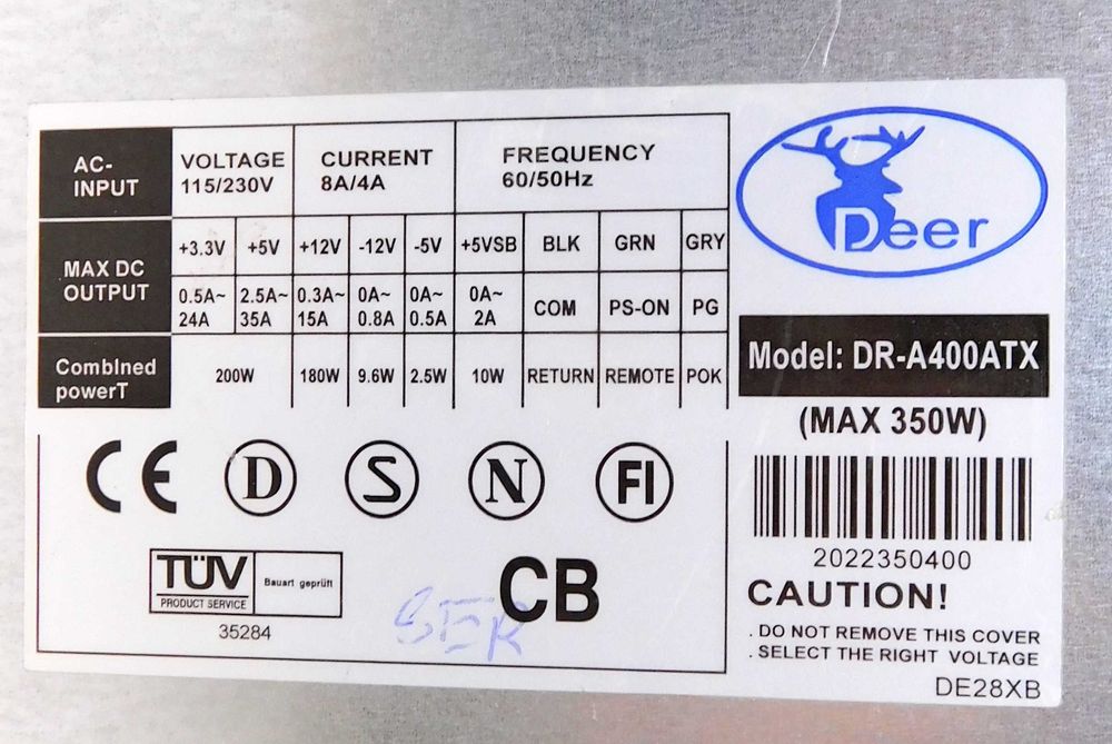 Zasilacz 350W DR A400ATX [4]