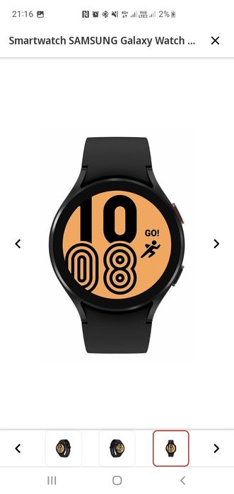 Smartwatch SAMSUNG Galaxy Watch 4 SM-R870N 44mm Czarny