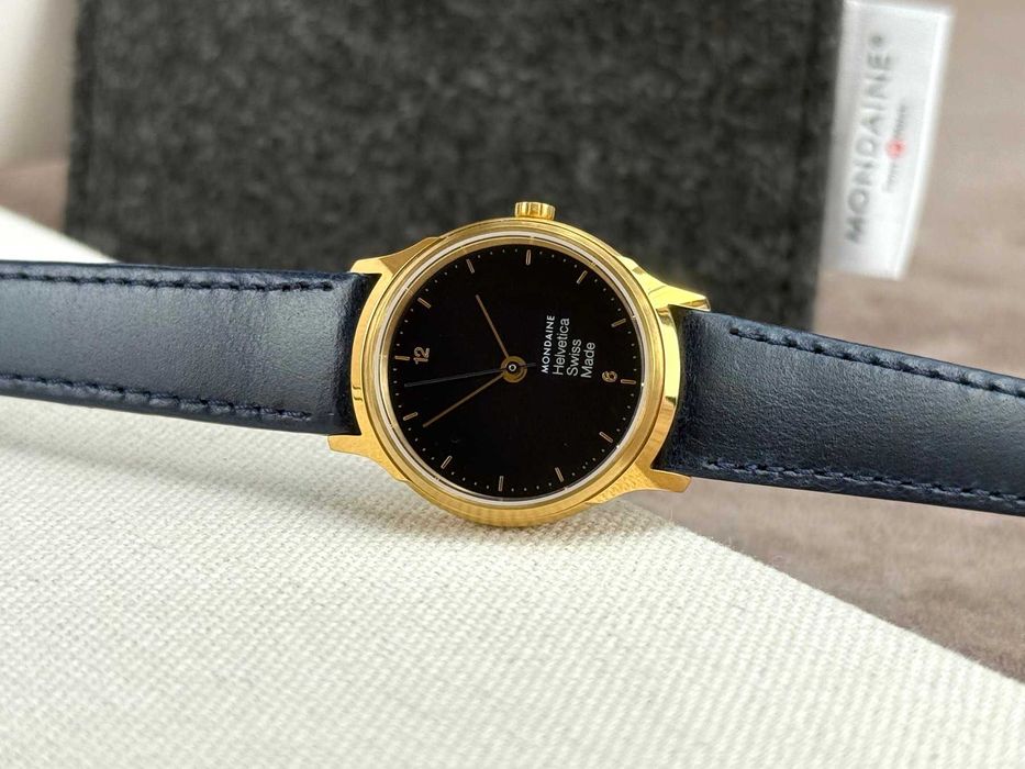 Relógio Mondaine Helvetica No1 Azul – Novo (Swiss Made)