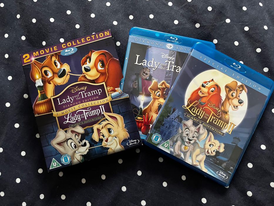 Disney/ Pixar Blu-Ray  e DVD Bambi, Cinderela, Brave, Peter Pan, Alice, Dama e o Vagabundo