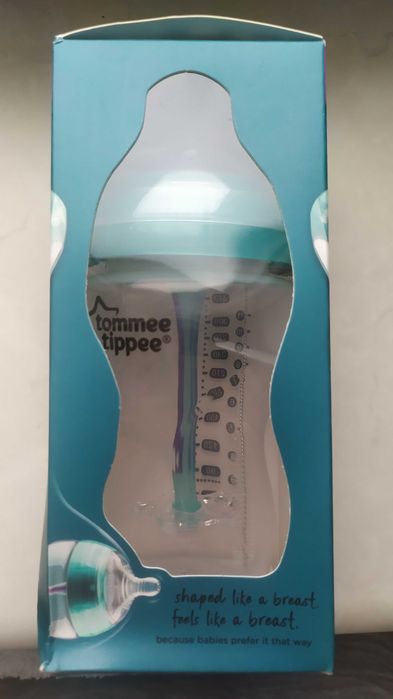 Антиколікова пляшечка 0m+, 3m+ 340ml tommee tippee