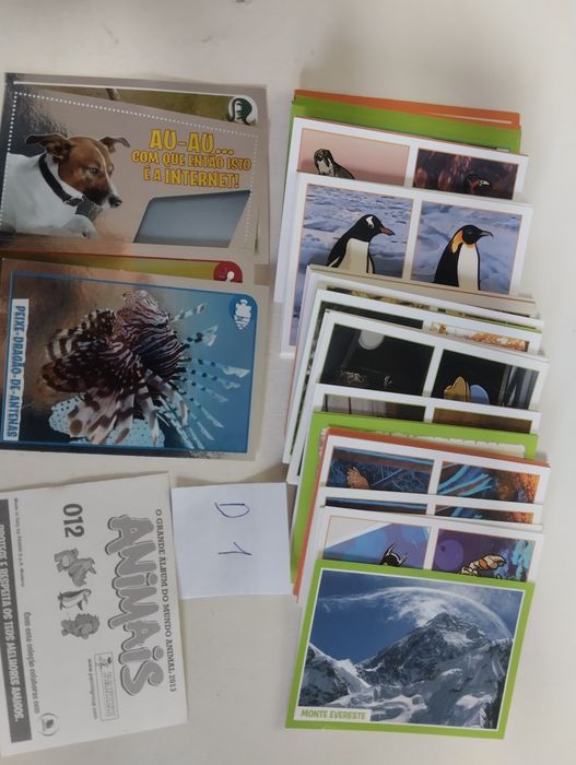 (D1) Cromos de 8 coleções