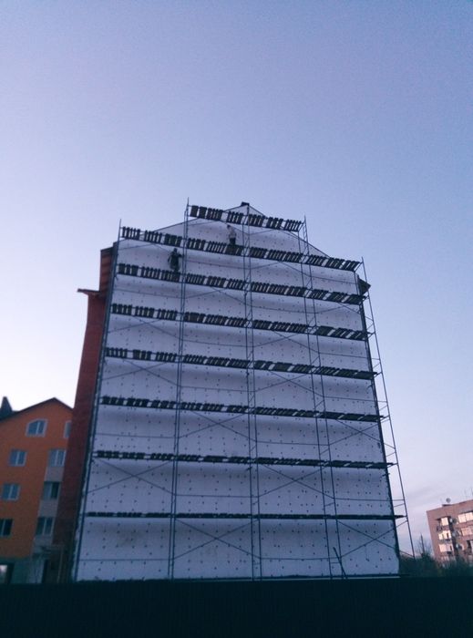 Оренда Риштування (ліса будівельні). Утеплення будинків.