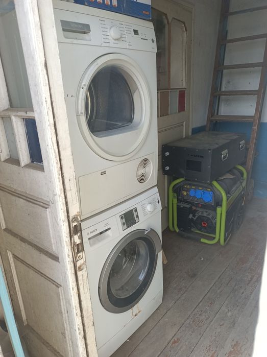 Пралк Bosch + сушка Siemens