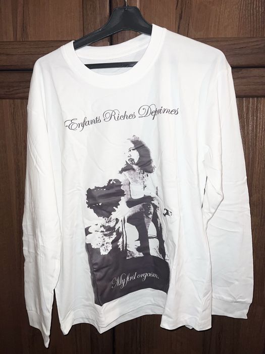 М,L Erd long sleeve tee “my first orgasm”
