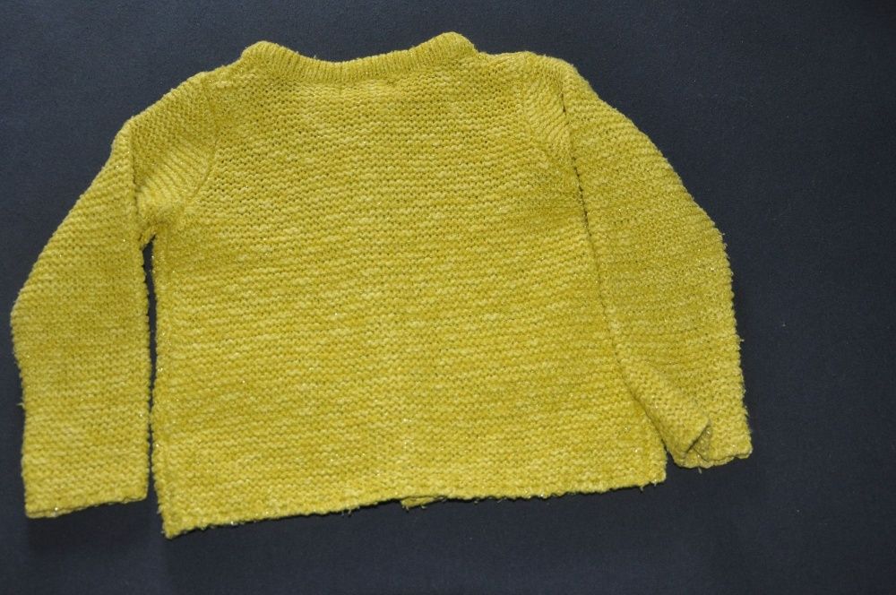 Sweter dla dziewczynki miodowy C&A 98 cm