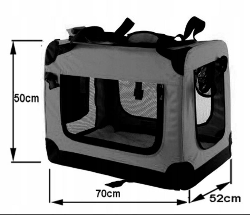 Duzy Transporter KOJEC dla psa dla kota Duza Torba Czarna Royal&Petsky