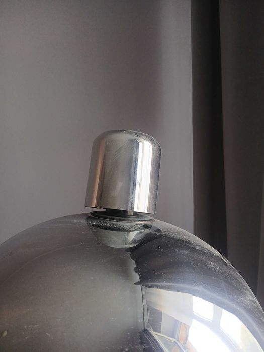 Lampa stojąca srebrna
