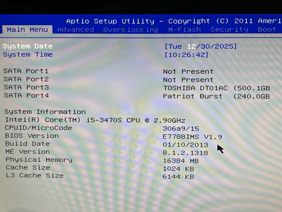 Комплект Msi intel i5 3470s Ram KLLISRE 16 gb