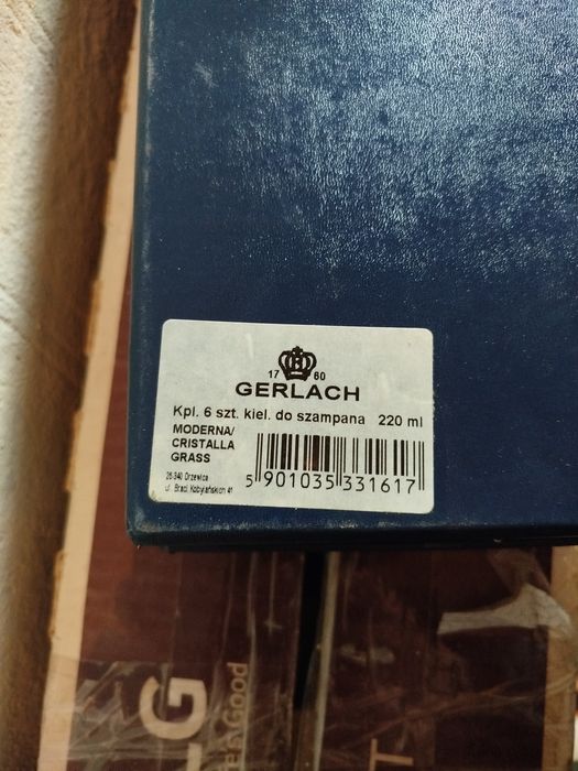 Kieliszki na szampana, Gerlach 12 sztuk sprzedam ,nowe!!!