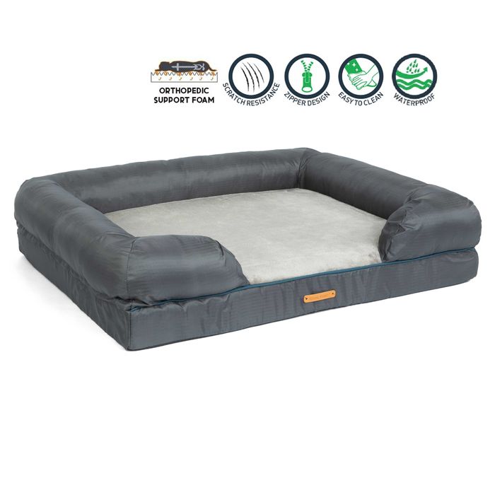 Ortopedyczne legowisko dla psa ORTHO LOUNGE Royal Furry M 92x72x21 cm