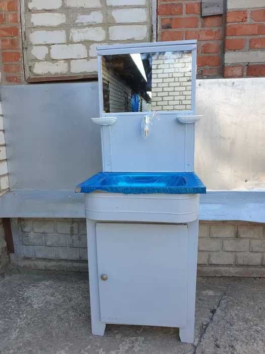 Умывальник дачный "Мойдодыр" весь из нержавеющей стали