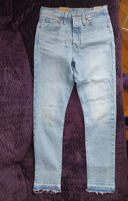 Jeansy Levis Skinny S/M w27 l30 jasne