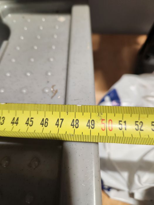 Zlew gospodarczy. Plastikowy. 50 cm szerokość.